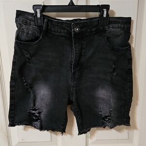 SHEIN Disstressed Shorts